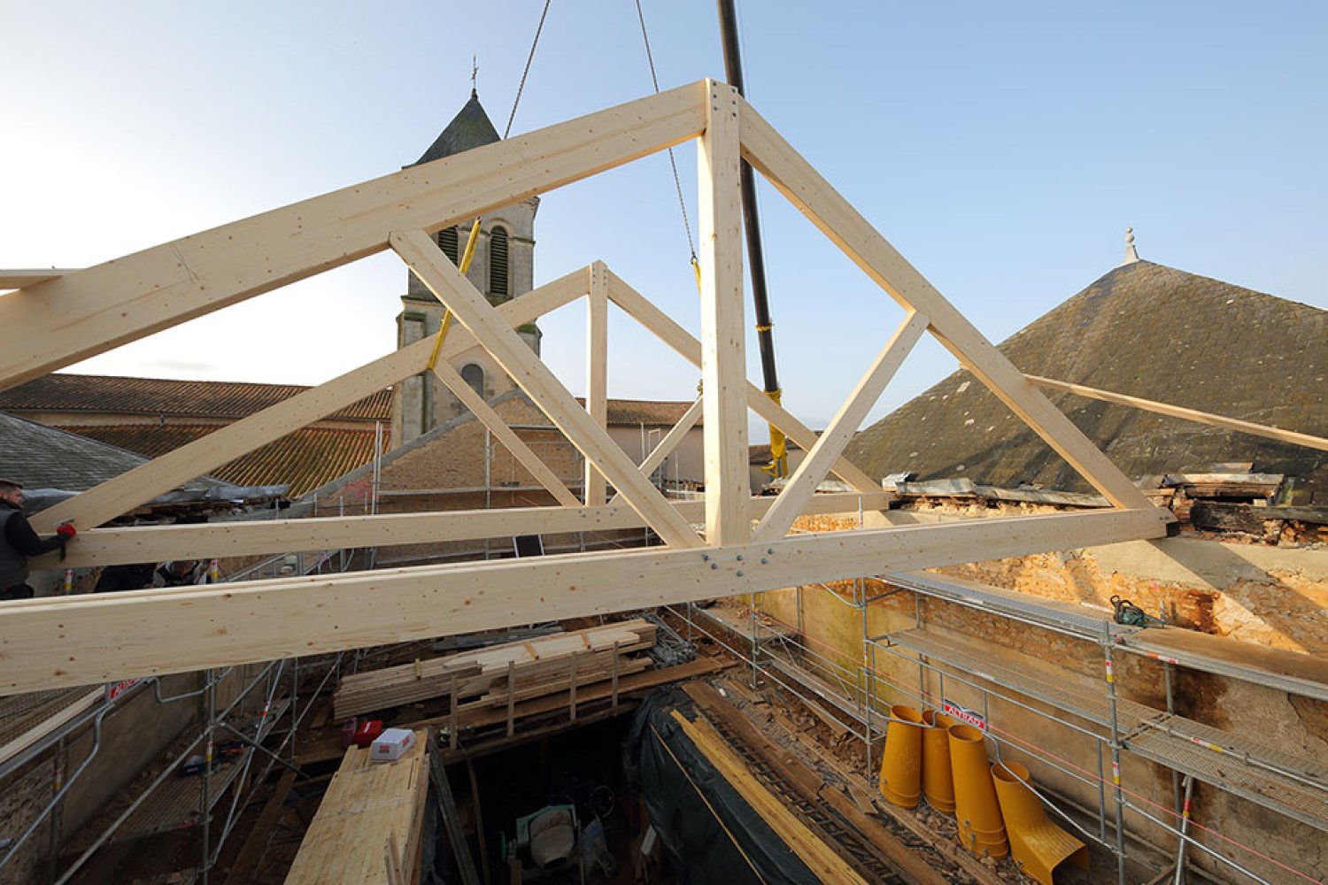 Rénovation de charpente Champagne St Hilaire